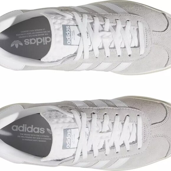 adidas Originals Women's Gazelle Bold Shoes Color Ash Grey_White - Picture 1 of 5